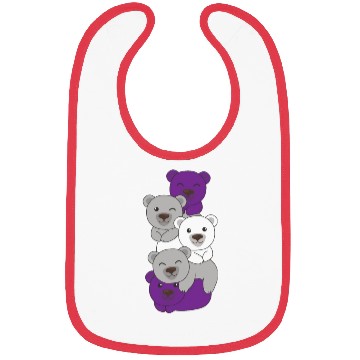 Discover Graysexual Flag Pride Lgbtq Cute Bear Bibs