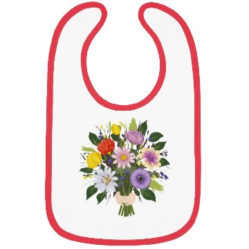 Discover Garden Flower Bouquet Bibs
