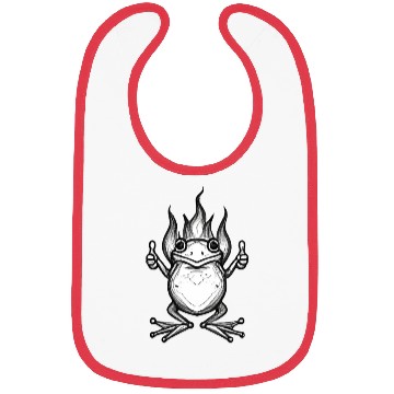 Discover THE FUNNY frog Bibs