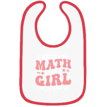 Discover Math Like A Girl Empowering Statement Bibs