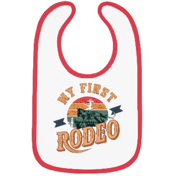 Discover My First Rodeo Bibs