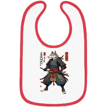 Discover Samurai wolf Bibs