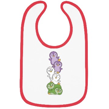 Discover Genderqueer Flag Pride Lgbtq Cute Penguin Bibs