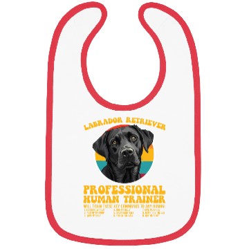 Discover LABRADOR RETRIEVER PROFESSIONAL HUMAN TRAINER Bibs