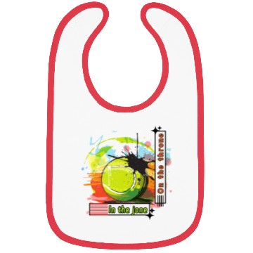 Discover Typography tennis design Bibs