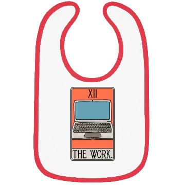Discover The Work - Tarot Card - Workaholic Entrepreneur Bibs