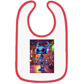 Discover adorable stylish alien carto Bibs