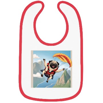 Discover A pug skydiving Bibs