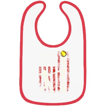 Discover Softball Dad US Flag Gifts For Dad Men Patriotic Bibs
