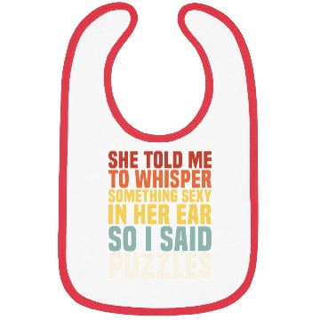 Discover Whisper Something Sexy PUZZLES Jigsaw Puzzlers Men Bibs