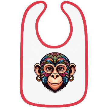 Discover Cute Monkey Face Bibs