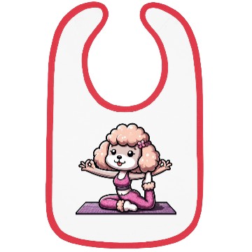 Discover Poodle Lady Yoga Workout & Meditation Bibs