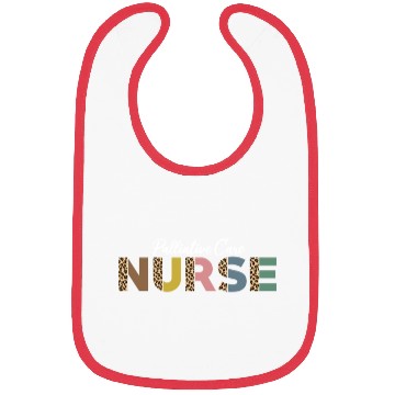 Discover Palliative Care Nurse Leopard Pattern Design Bibs