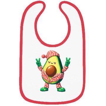 Discover Avocado in Pajamas Bibs