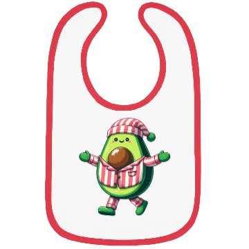 Discover Avocado in Pajamas Bibs