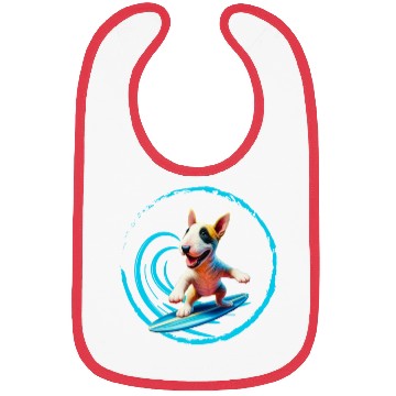 Discover Bull Terrier Surfing Bibs