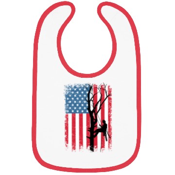 Discover American Flag Arborist Gift For Men Cool Tree Love Bibs