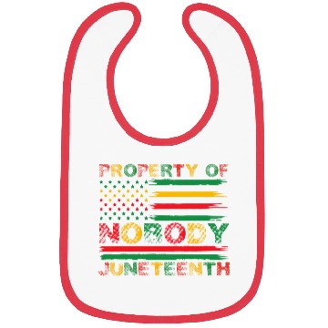 Discover Property Of Nobody Juneteenth US American Flag Bibs