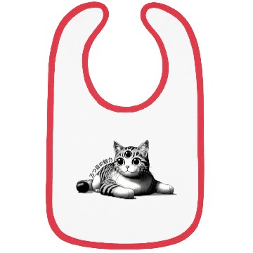 Discover Three-Eyed Cat Enigma: A Mystical Japanese Marvel Bibs