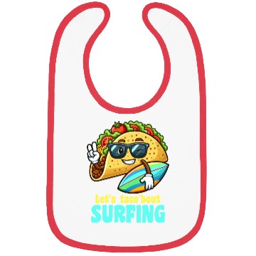 Discover Let's Taco 'Bout Surfing Summer Fun Bibs
