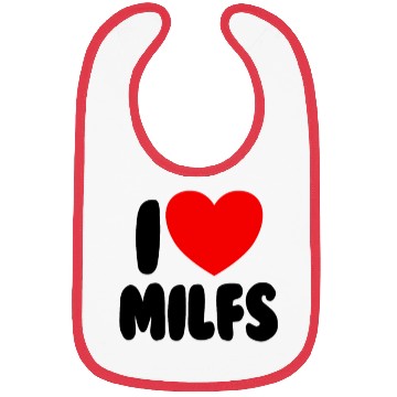 Discover I Love MILFS Red Heart Love Hot Moms I Love MILFS Bibs