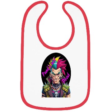 Discover Rebel's Gaze: A Tribute to Punk's Resilience Bibs