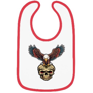 Discover AI Eagle & Skull Kids Bibs Design