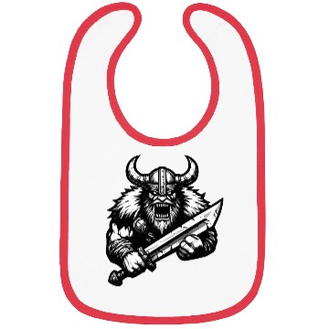 Discover Powerful Viking Warrior Version 3 Bibs