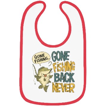 Discover Gone Fishing Back Never Bibs