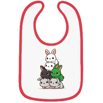 Discover Bunnies Demiromantik Flag Pride Month Cute Bunny Bibs