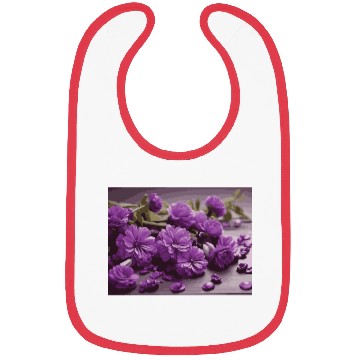 Discover Purple Petals Bibs