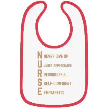 Discover Strong Nurse: Never Give Up Bibs