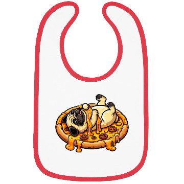Discover Pug & Pizza: A Cheese Celebration for Lovers Bibs