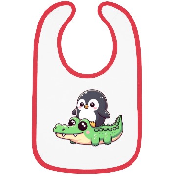 Discover Penguin on crocodile safar Bibs