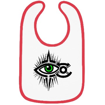 Discover Green Eye Design Vector 3 Colors Bibs