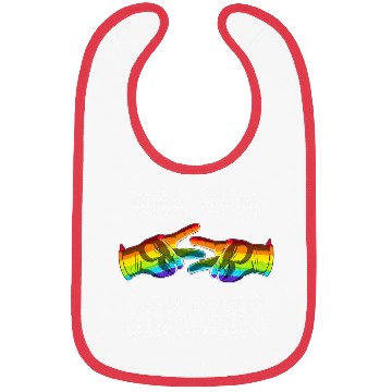 Discover Paper Scissors Lesbian Pride Rainbow LGBT Bibs
