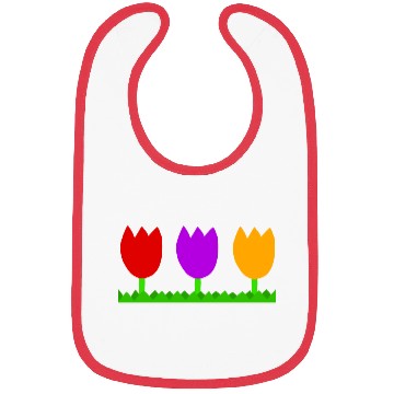 Discover Three cute tulips Bibs