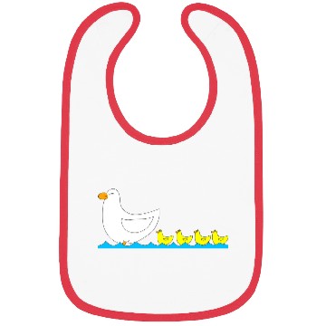 Discover Duck with ducklings Bibs