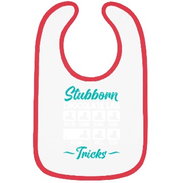 Discover Labrador STUBBORN CHOCOLATE LAB TRICKS Bibs
