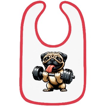 Discover Pug Workout: Fun Dumbbell Training Bibs