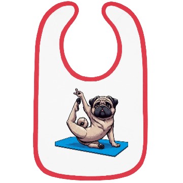 Discover Funny Pug: Yoga & Quirky Meditation Bibs