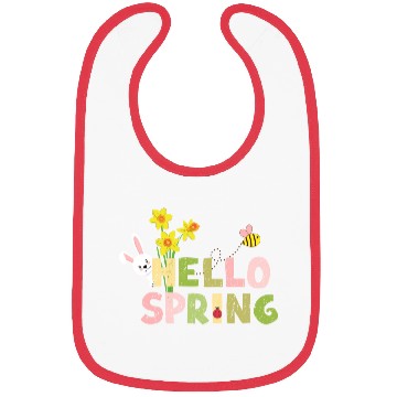 Discover hello spring Bibs