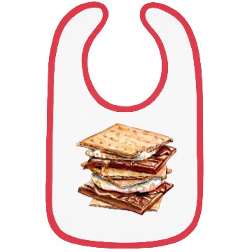 Discover Graham Crackers Chocolate Marshmallow Smores Bibs