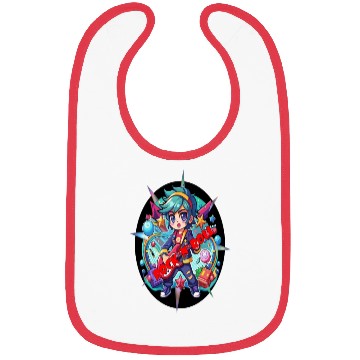 Discover Electro Kawaii Rockstar: Shredding Serenity Bibs
