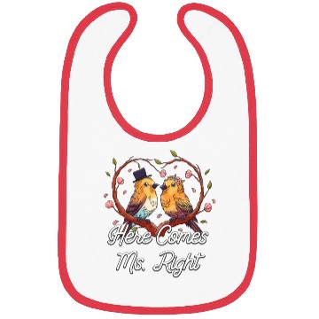 Discover Here Comes Ms Right Funny Wedding Bride Bridal Bibs