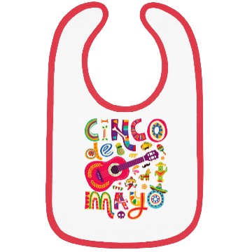 Discover Cinco de Mayo Mexican Taco Guitar Fiesta Bibs