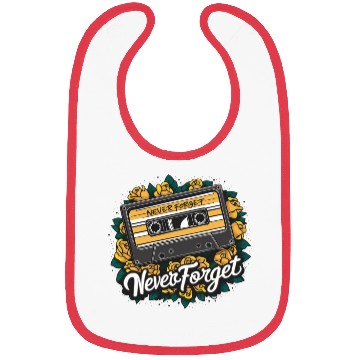 Discover A cassette tape colored with roses 8 Bibs