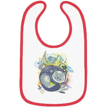 Discover Design Abstract Cat Unique Art Bibs