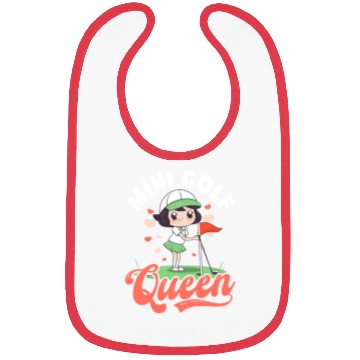Discover Golfing Mom Mini Golf Queen Bibs