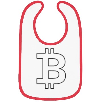Discover Bitcoin Silhouette Pocket Currency Store Bibs